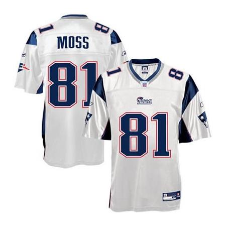 Randy Moss New England Football Jersey - New England #81 Football Jersey(White)