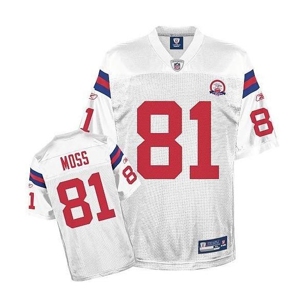 Randy Moss New England Football Jersey - New England #81 Football Jersey(White 50th)