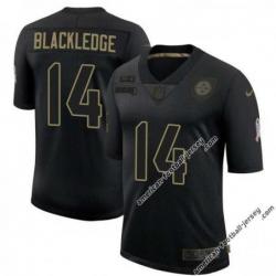 Black Todd Blackledge Steelers #14 Stitched Salute to Service Football Jersey Mens Womens Youth