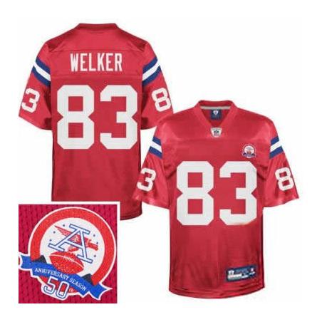 Wes Welker New England Football Jersey - New England #83 Football Jersey(Red)