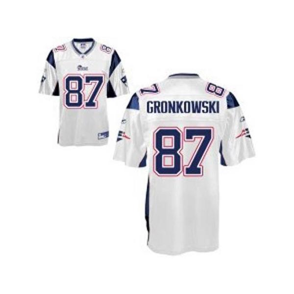 Rob Gronkowski New England Football Jersey - New England #87 Football Jersey(White)