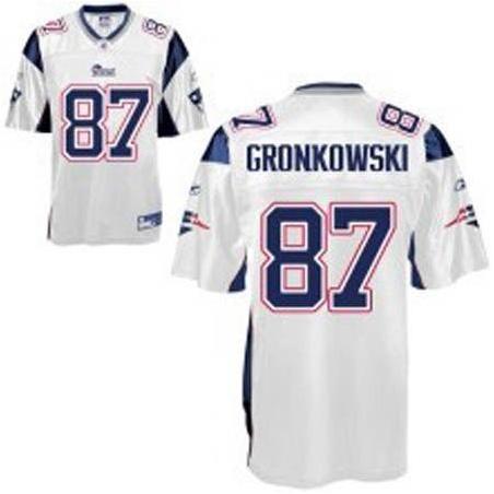 Rob Gronkowski New England Football Jersey - New England #87 Football Jersey(White)