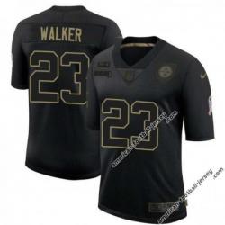 Black Sammy Walker Steelers #23 Stitched Salute to Service Football Jersey Mens Womens Youth