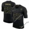 Black Jerry Simmons Steelers #25 Stitched Salute to Service Football Jersey Mens Womens Youth