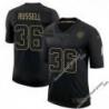 Black Andy Russell Steelers #36 Stitched Salute to Service Football Jersey Mens Womens Youth