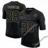 Black Sidney Thornton Steelers #38 Stitched Salute to Service Football Jersey Mens Womens Youth