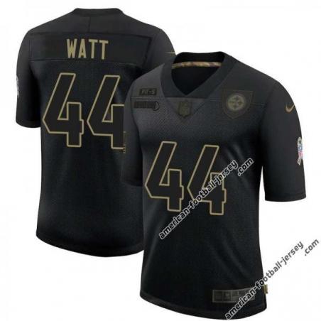 Black Derek Watt Steelers #44 Stitched Salute to Service Football Jersey Mens Womens Youth