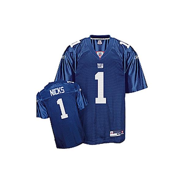 Hakeem Nicks NY-G Football Jersey - NY-G #1 Football Jersey(Blue)