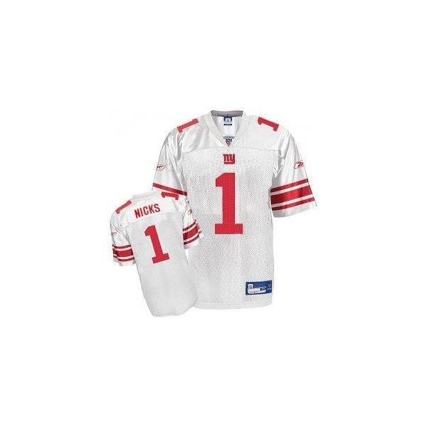 Hakeem Nicks NY-G Football Jersey - NY-G #1 Football Jersey(White)