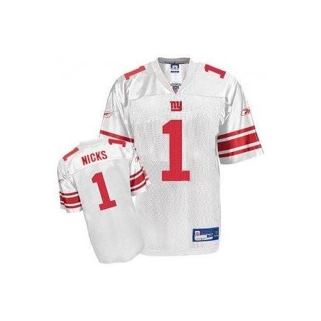 Hakeem Nicks NY-G Football Jersey - NY-G #1 Football Jersey(White)