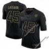 Black Lou Lassahn Steelers #45 Stitched Salute to Service Football Jersey Mens Womens Youth