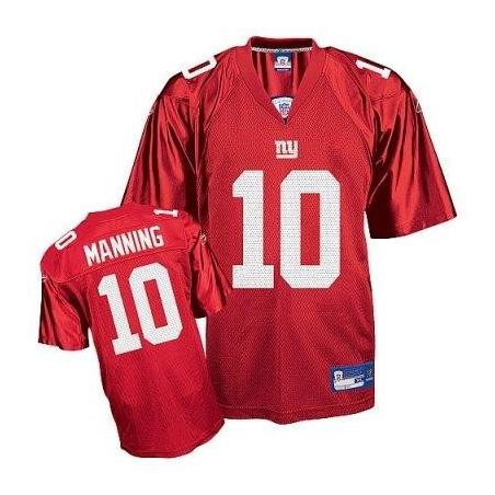 Eli Manning NY-G Football Jersey - NY-G #10 Football Jersey(Red)
