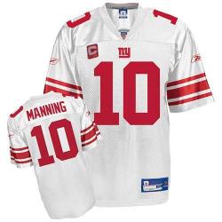 Eli Manning NY-G Football Jersey - NY-G #10 Football Jersey(White)
