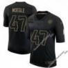 Black Dicky Moegle Steelers #47 Stitched Salute to Service Football Jersey Mens Womens Youth