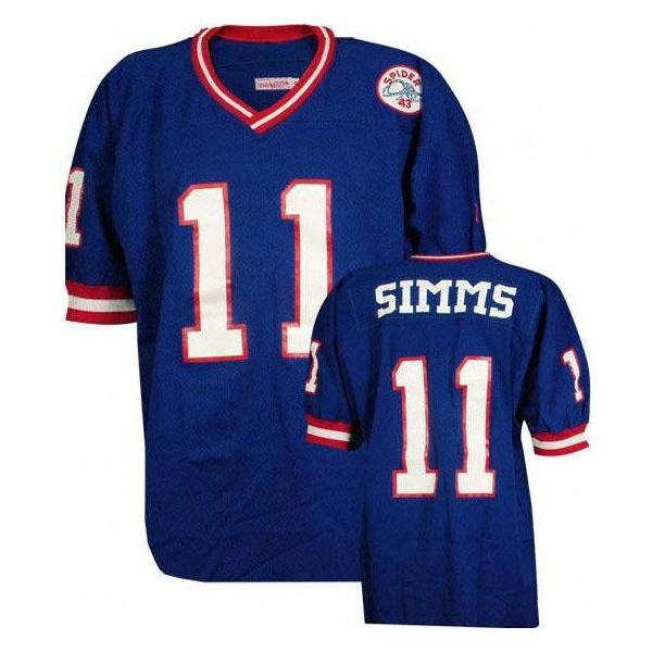 Phil Simms NY-G Football Jersey - NY-G #11 Football Jersey(Blue Throwback)