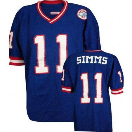 Phil Simms NY-G Football Jersey - NY-G #11 Football Jersey(Blue Throwback)