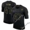 Black Jess Tatum Steelers #47 Stitched Salute to Service Football Jersey Mens Womens Youth