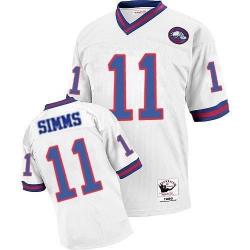Phil Simms NY-G Football Jersey - NY-G #11 Football Jersey(White Throwback)