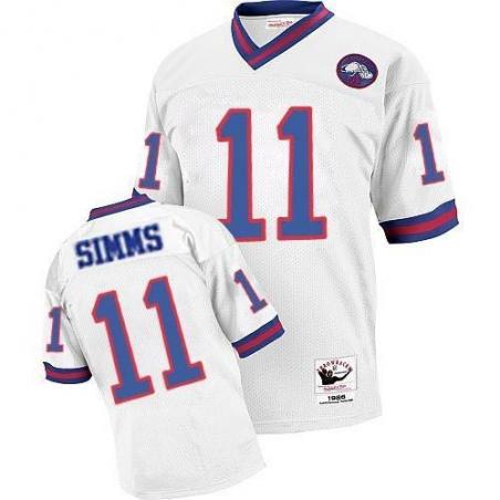 Phil Simms NY-G Football Jersey - NY-G #11 Football Jersey(White Throwback)
