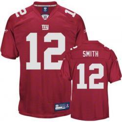 Steve Smith NY-G Football Jersey - NY-G #12 Football Jersey(Red)