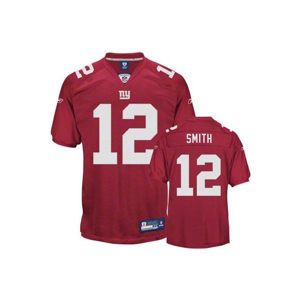Steve Smith NY-G Football Jersey - NY-G #12 Football Jersey(Red)