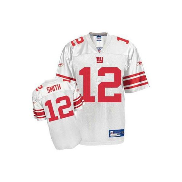 Steve Smith NY-G Football Jersey - NY-G #12 Football Jersey(White)