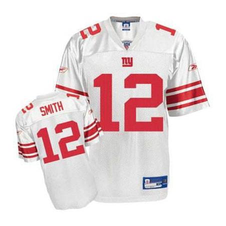 Steve Smith NY-G Football Jersey - NY-G #12 Football Jersey(White)