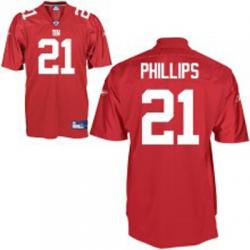 Kenny Phillips NY-G Football Jersey - NY-G #21 Football Jersey(Red)