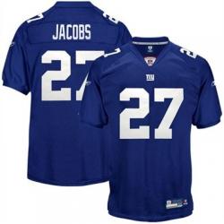 Bradon Jacobs NY-G Football Jersey - NY-G #27 Football Jersey(Blue)