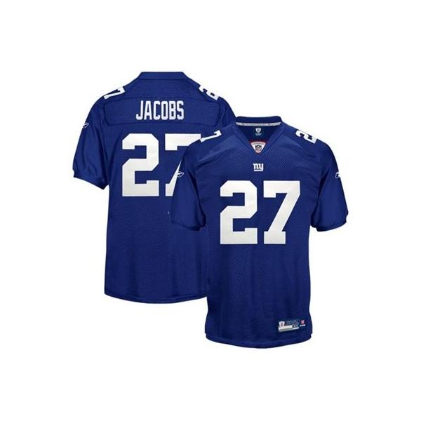 Bradon Jacobs NY-G Football Jersey - NY-G #27 Football Jersey(Blue)