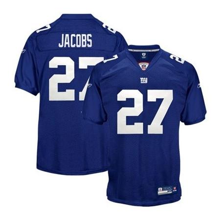 Bradon Jacobs NY-G Football Jersey - NY-G #27 Football Jersey(Blue)