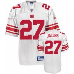 Bradon Jacobs NY-G Football Jersey - NY-G #27 Football Jersey(White)