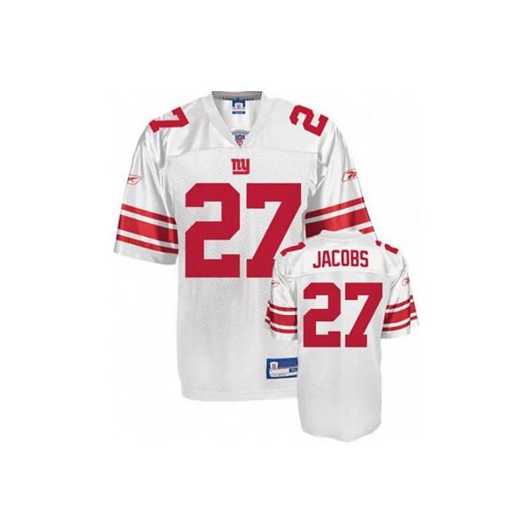 Bradon Jacobs NY-G Football Jersey - NY-G #27 Football Jersey(White)