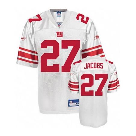 Bradon Jacobs NY-G Football Jersey - NY-G #27 Football Jersey(White)