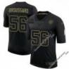 Black Fred Broussard Steelers #56 Stitched Salute to Service Football Jersey Mens Womens Youth