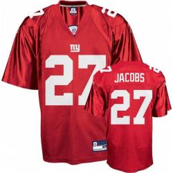 Brandon Jacobs NY-G Football Jersey - NY-G #27 Football Jersey(Red)