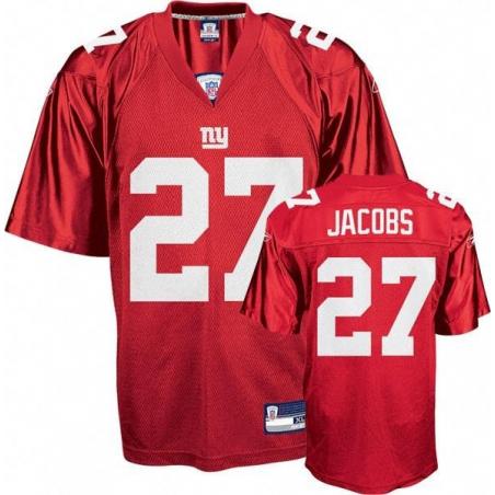 Brandon Jacobs NY-G Football Jersey - NY-G #27 Football Jersey(Red)