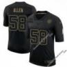 Black Chuck Allen Steelers #58 Stitched Salute to Service Football Jersey Mens Womens Youth
