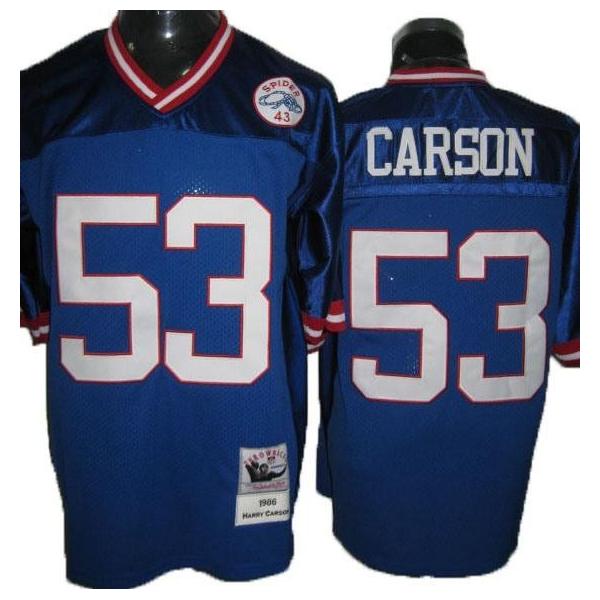 Harry Carson NY-G Football Jersey - NY-G #53 Football Jersey(Blue Throwback)