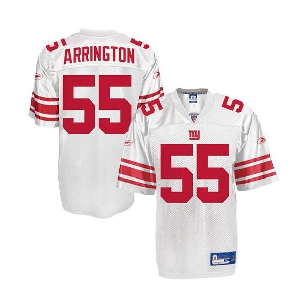 Dallas Clark NY-G Football Jersey - NY-G #55 Football Jersey(White)