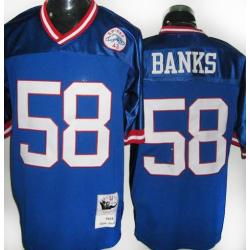 Carl Banks NY-G Football Jersey - NY-G #58 Football Jersey(Blue Throwback)
