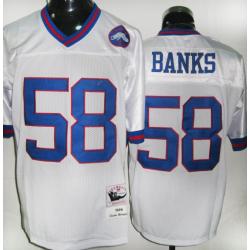 Carl Banks NY-G Football Jersey - NY-G #58 Football Jersey(White Throwback)