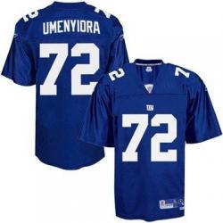 Osi Umenyiora NY-G Football Jersey - NY-G #72 Football Jersey(Blue)