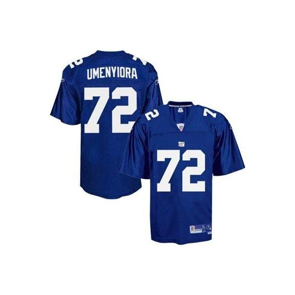 Osi Umenyiora NY-G Football Jersey - NY-G #72 Football Jersey(Blue)