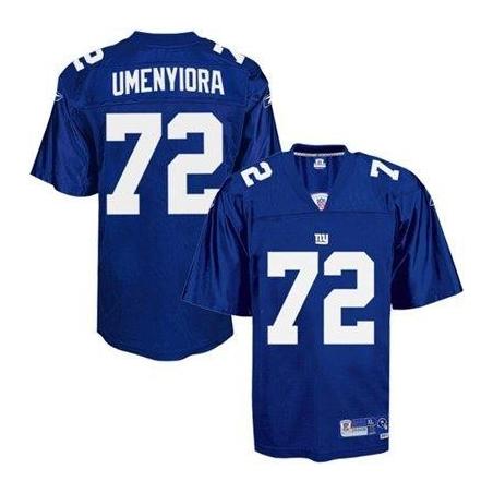 Osi Umenyiora NY-G Football Jersey - NY-G #72 Football Jersey(Blue)
