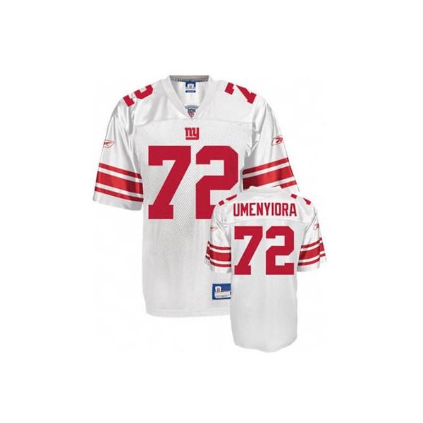 Osi Umenyiora NY-G Football Jersey - NY-G #72 Football Jersey(White)
