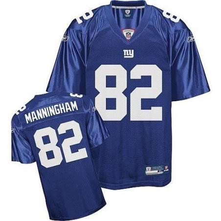 Mario Manningham NY-G Football Jersey - NY-G #82 Football Jersey(Blue)