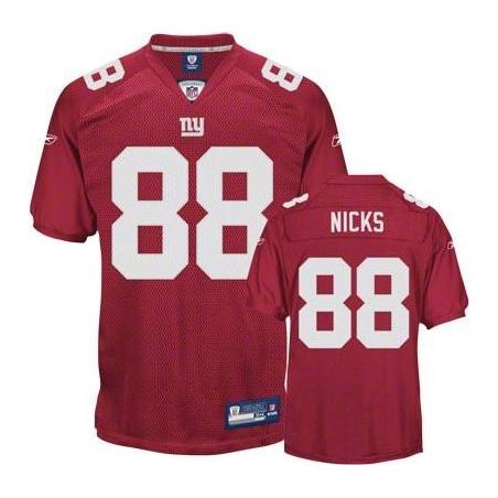 Hakeem Nicks NY-G Football Jersey - NY-G #88 Football Jersey(Red)