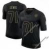 Black Joe Lewis Steelers #71 Stitched Salute to Service Football Jersey Mens Womens Youth