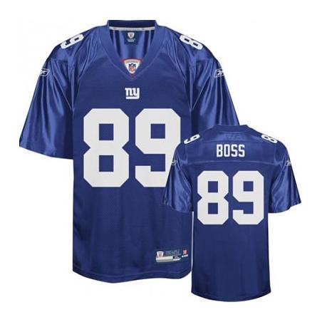Kevin Boss NY-G Football Jersey - NY-G #89 Football Jersey(Blue)